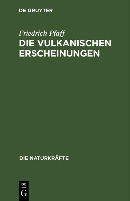 Produktbild: Die vulkanischen Erscheinungen