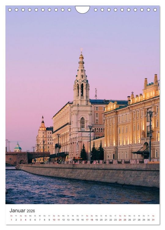 Produktbild: Moskau - Zwischen Oka und Wolga. (Wandkalender 2026 DIN A4 hoch), CALVENDO Monatskalender