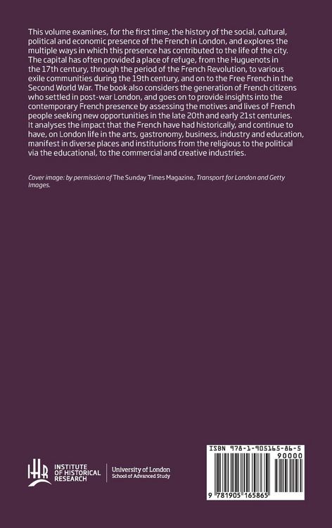 Produktbild: A history of the French in London