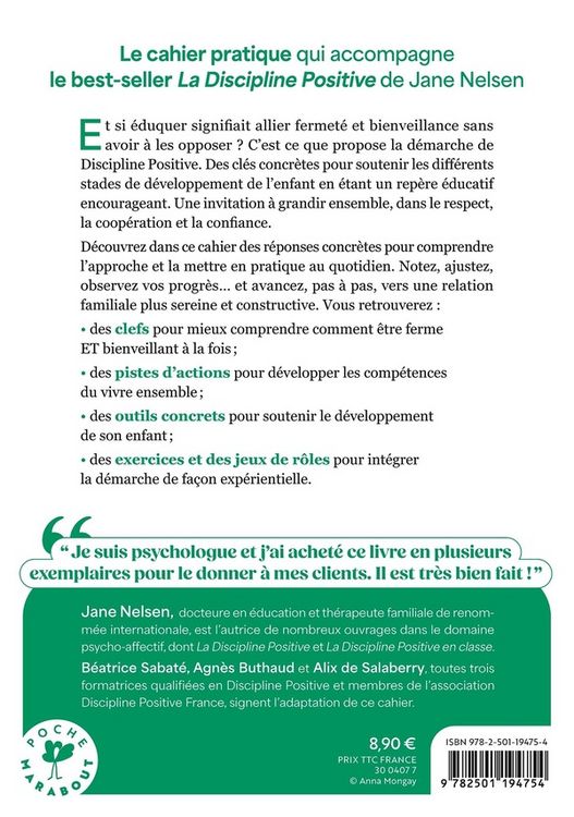 Produktbild: La discipline positive : le cahier pratique
