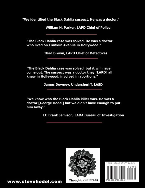 Produktbild: Hodel-Black Dahlia Case File No. 30-1268