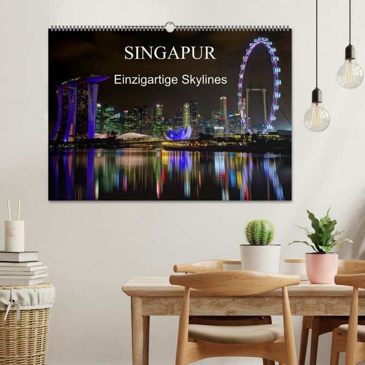 Produktbild: Singapur - Einzigartige Skylines (Wandkalender 2026 DIN A2 quer), CALVENDO Monatskalender