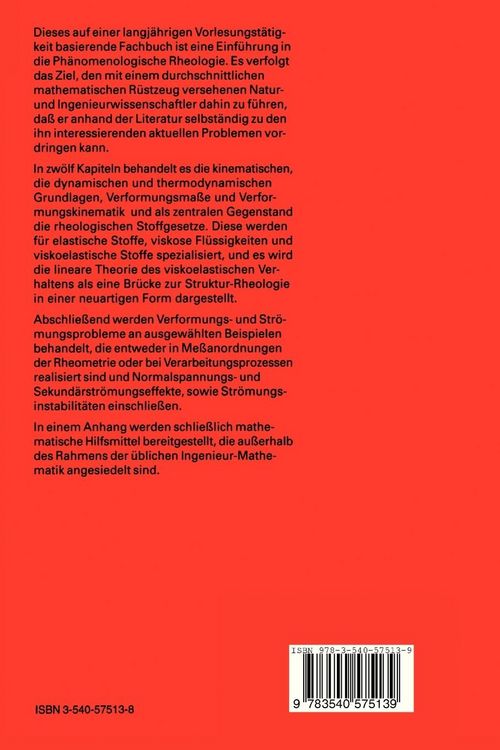 Produktbild: Ph&auml;nomenologische Rheologie