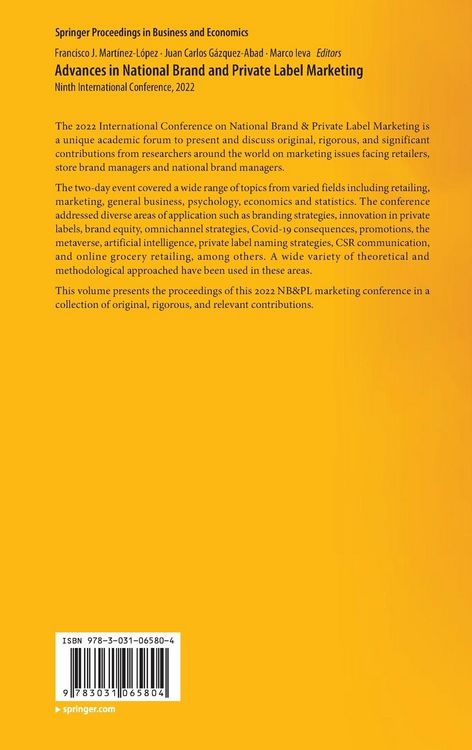Produktbild: Advances in National Brand and Private Label Marketing