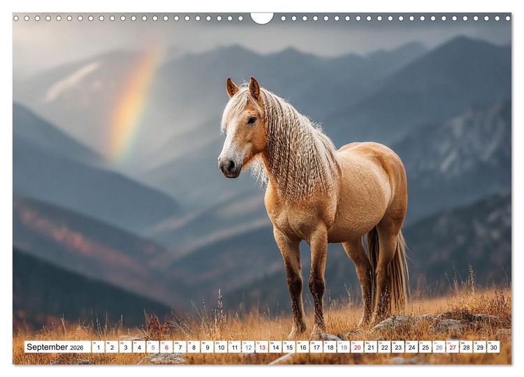 Produktbild: Pferde in freier Natur (Wandkalender 2026 DIN A3 quer), CALVENDO Monatskalender