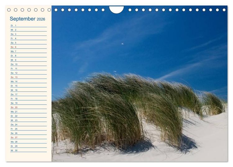 Produktbild: Urlaub auf Borkum (Wandkalender 2026 DIN A4 quer), CALVENDO Monatskalender