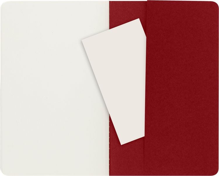 Produktbild: Moleskine Cahier Pocket Plain Red Cover L. 3er Pack