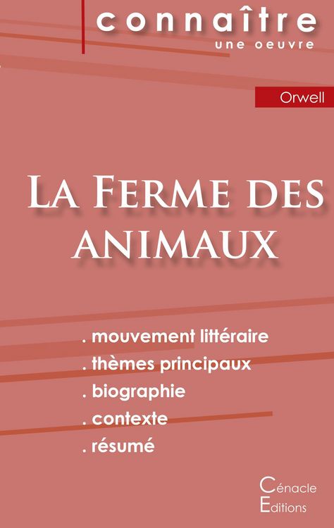 Produktbild: Fiche de lecture La Ferme des animaux de George Orwell (Analyse litt&eacute;raire de r&eacute;f&eacute;rence et r&eacute;sum&eacute; complet)
