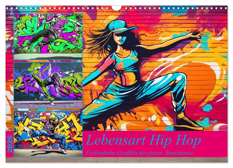 Produktbild: Lebensart Hip Hop (Wandkalender 2026 DIN A3 quer), CALVENDO Monatskalender