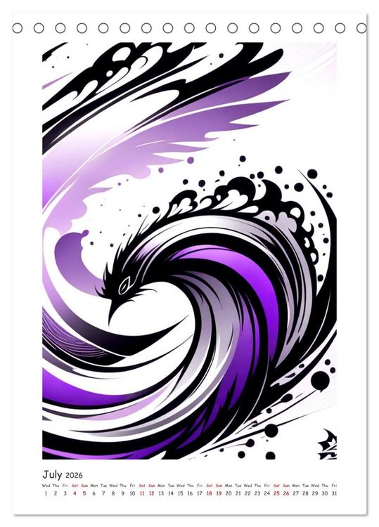 Produktbild: Essence of abstraction (Desk Calendar 2026 DIN A5 portrait), CALVENDO 12 Month DeskCalendar