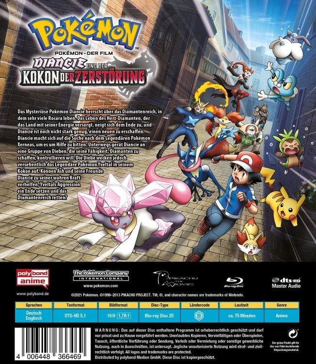 Produktbild: Pok&eacute;mon &ndash; Der Film: Diancie und der Kokon der Zerst&ouml;rung