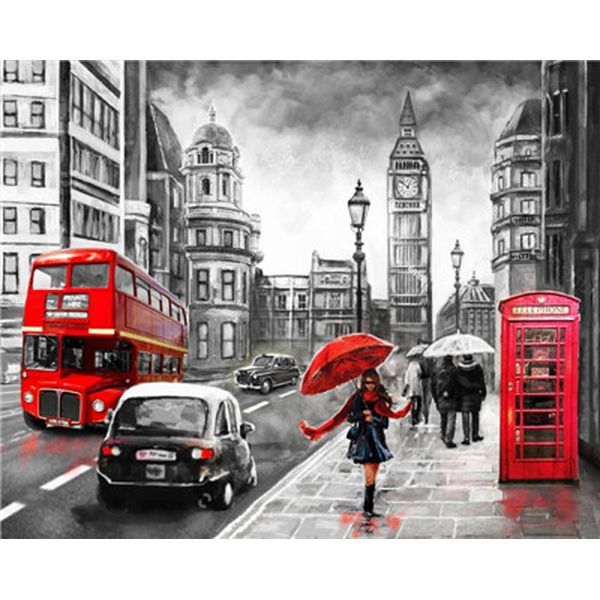 Produktbild: PRACHT Diamond Painting London City 50x40cm