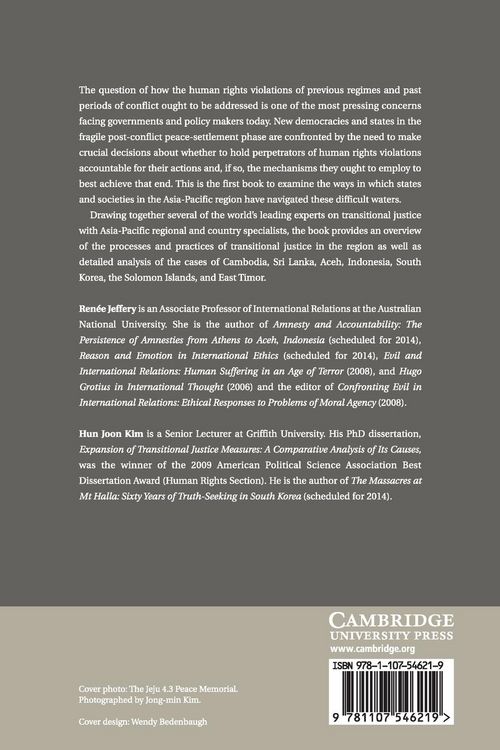 Produktbild: Transitional Justice in the Asia-Pacific