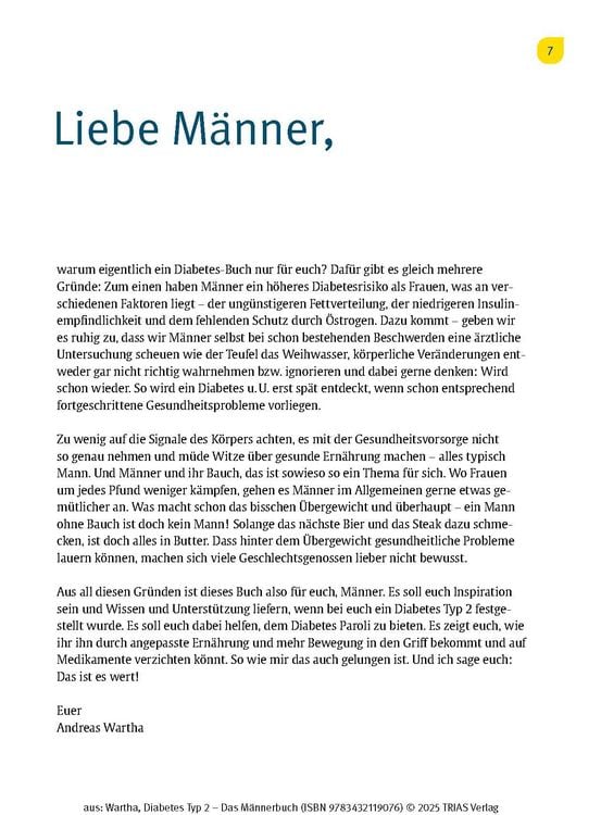 Produktbild: Diabetes Typ 2 - Das M&auml;nnerbuch