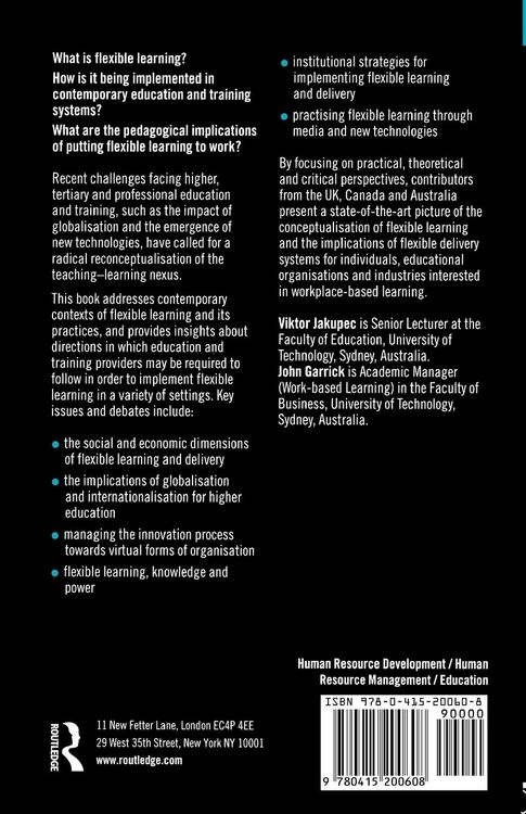 Produktbild: Flexible Learning, Human Resource and Organisational Development
