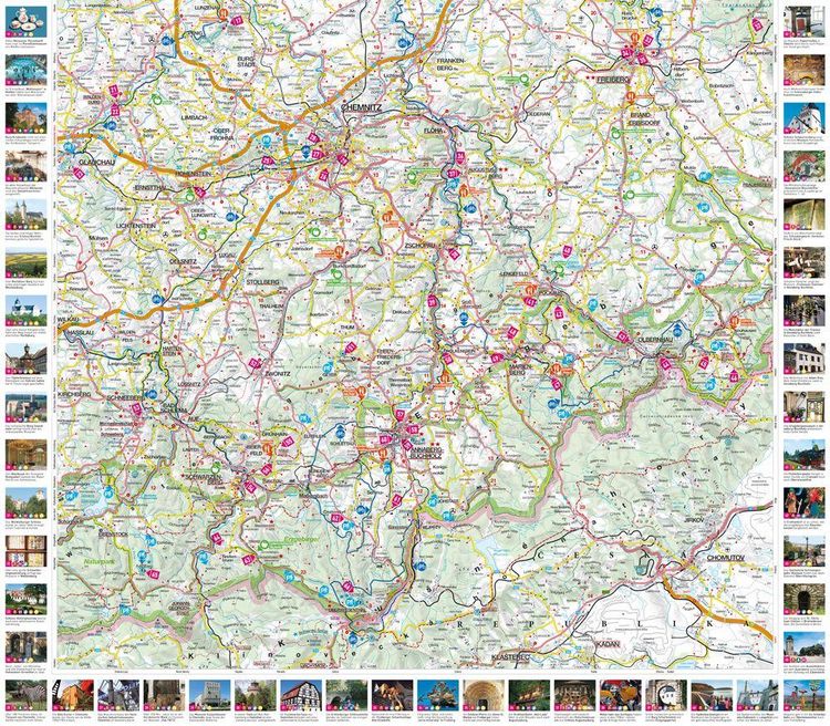 Produktbild: MARCO POLO Freizeitkarte 23 Erzgebirge, Chemnitz 1:100.000