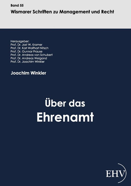 Produktbild: &Uuml;ber das Ehrenamt