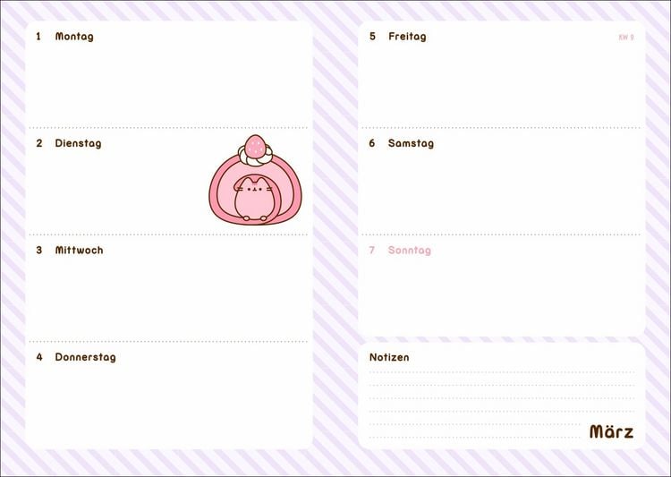 Produktbild: Pusheen 17-Monats-Kalenderbuch A5 2027 - 17 Monate. Von August 2026 bis Dezember 2027