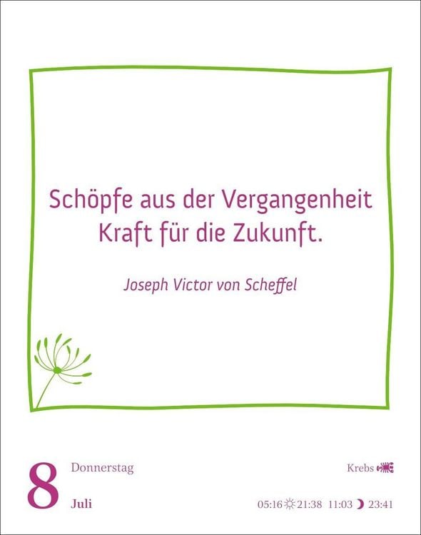 Produktbild: Heute ist dein Tag! Tagesabrei&szlig;kalender 2027 - 313 positive Zitate f&uuml;r 2027