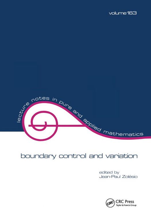 Produktbild: Boundary Control and Variation