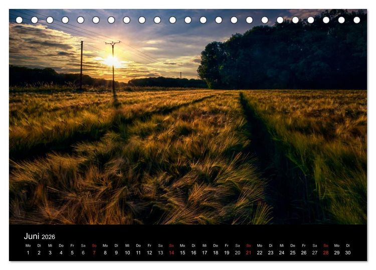 Produktbild: Die Farben des Niederrheins (Tischkalender 2026 DIN A5 quer), CALVENDO Monatskalender
