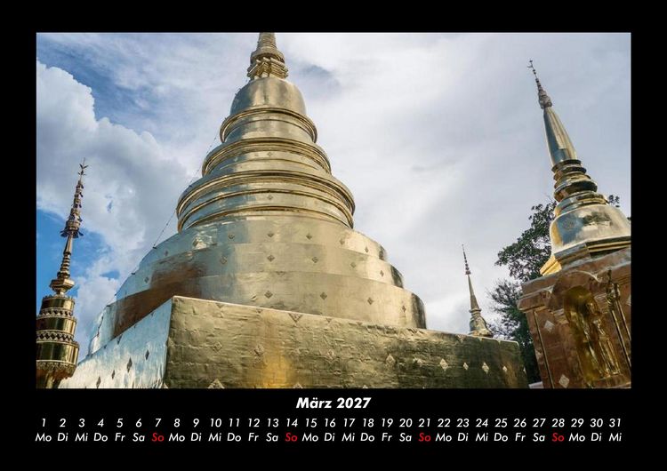Produktbild: Tempel 2027 Fotokalender DIN A3