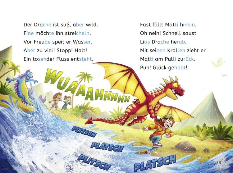 Produktbild: Leseprofis &ndash; Silbe-f&uuml;r-Silbe: Das Geheimnis der Dracheninsel, 1. Klasse