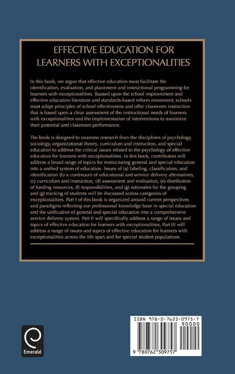 Produktbild: Effective Education for Learners with Exceptionalities