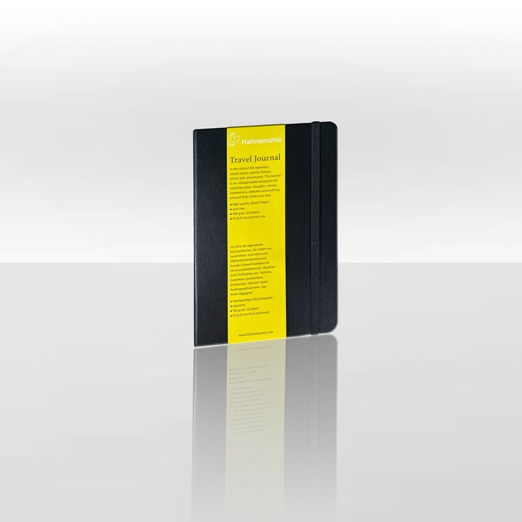 Produktbild: Hahnem&uuml;hle Papier Travel Journal, 13,5 x 21 cm Hochformat, 140 g/m&sup2;