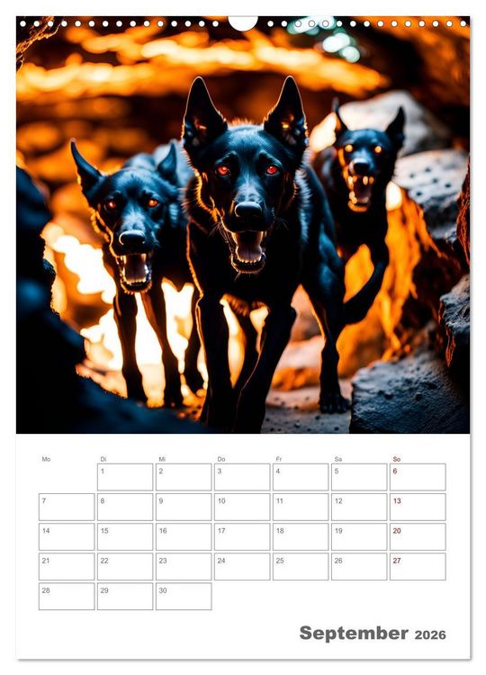 Produktbild: Gesch&ouml;pfe der griechischen Mythologie - Eine KI-Welt der griechischen G&ouml;tter, Kreaturen und Abenteurer (Wandkalender 2026 DIN A3 hoch), CALVENDO Monatskalender