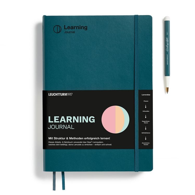 Produktbild: LEUCHTTURM1917 Learning Journal Composition (B5), Flexcover, Pacific Green, Deutsch