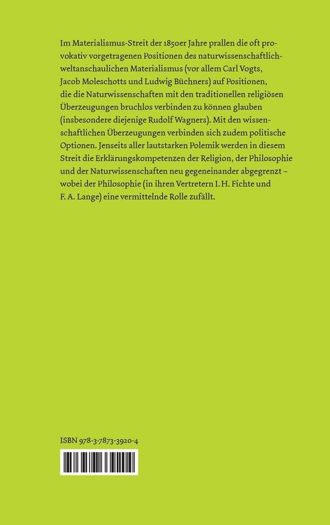 Produktbild: Der Materialismus-Streit