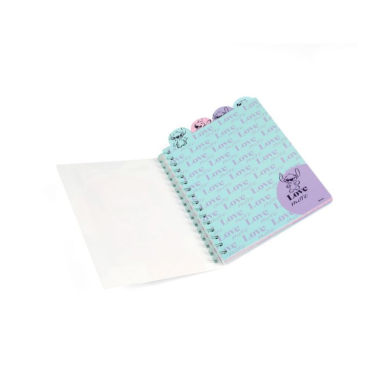 Produktbild: CoolPack Notizbuch Disney Stitch mit Spiralbindung Love more DIN A5