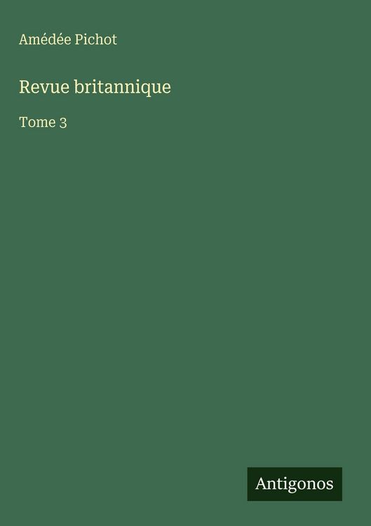 Produktbild: Revue britannique