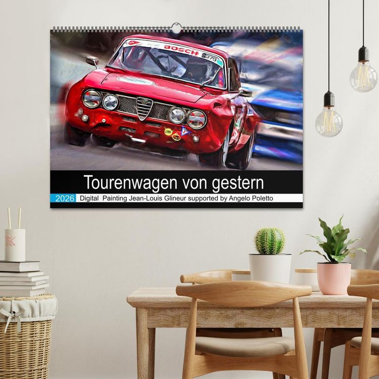 Produktbild: Tourenwagen von gestern (Wandkalender 2026 DIN A2 quer), CALVENDO Monatskalender