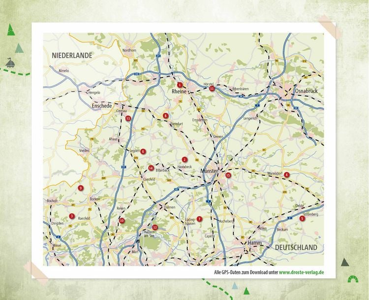 Produktbild: M&uuml;nsterland. Radeln f&uuml;r die Seele