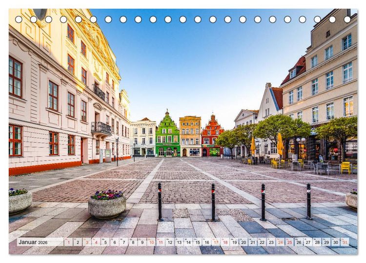 Produktbild: G&uuml;strow Impressionen (Tischkalender 2026 DIN A5 quer), CALVENDO Monatskalender