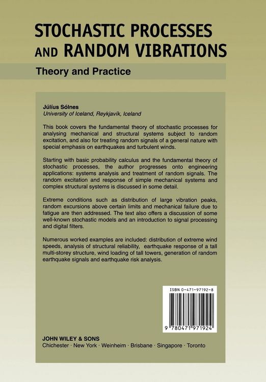 Produktbild: Stochastic Processes Random Vibrations