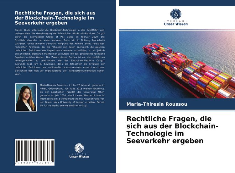 Produktbild: Rechtliche Fragen, die sich aus der Blockchain-Technologie im Seeverkehr ergeben