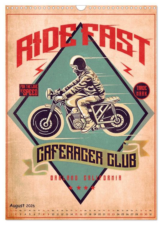Produktbild: Motorrad Nostalgie (Wandkalender 2026 DIN A3 hoch), CALVENDO Monatskalender