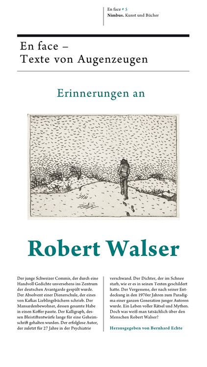 Produktbild: Erinnerungen an Robert Walser