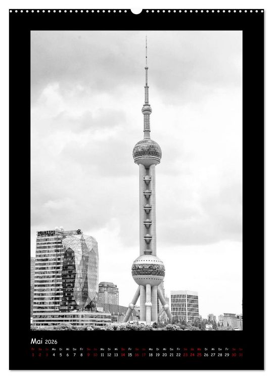 Produktbild: Shanghai zwischen Tradition und Business (hochwertiger Premium Wandkalender 2026 DIN A2 hoch), Kunstdruck in Hochglanz