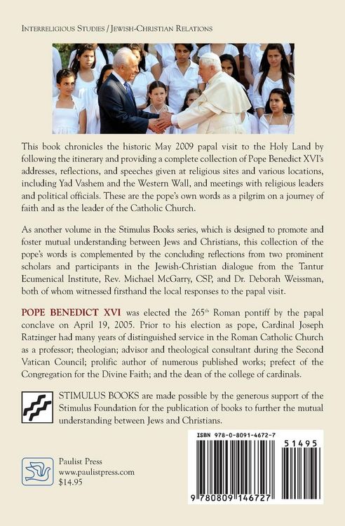 Produktbild: Pope Benedict XVI in the Holy Land