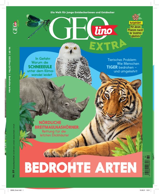 Produktbild: GEOlino Extra / GEOlino extra 89/2021 - Bedrohte Arten