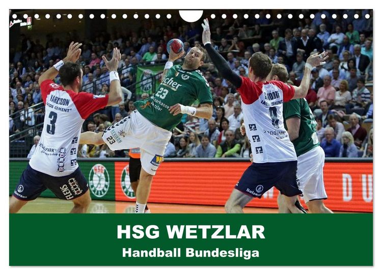 Produktbild: Handball Bundesliga - HSG Wetzlar (Wandkalender 2026 DIN A4 quer), CALVENDO Monatskalender