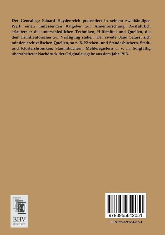 Produktbild: Handbuch der praktischen Genealogie
