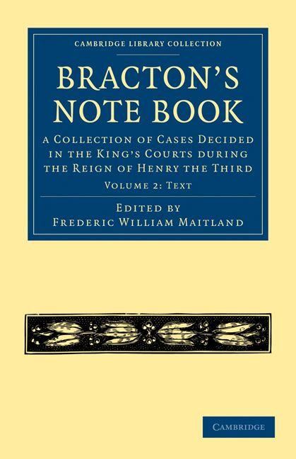 Produktbild: Bracton's Note Book