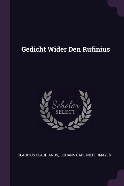 Produktbild: Gedicht Wider Den Rufinius