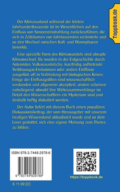 Produktbild: Der erdgeschichtliche Klimawandel