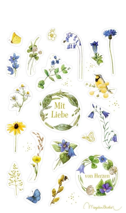 Produktbild: Stickerbogen mit 100 Stickern